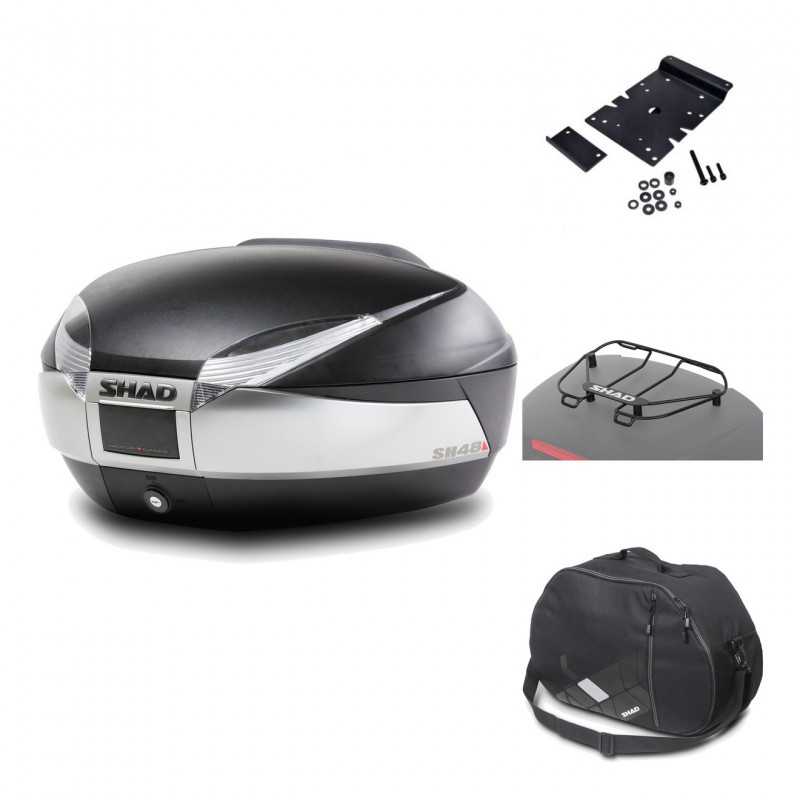 Rear trunk + mounting hardware + accessories  SH48 TITANIUM PREMIUM