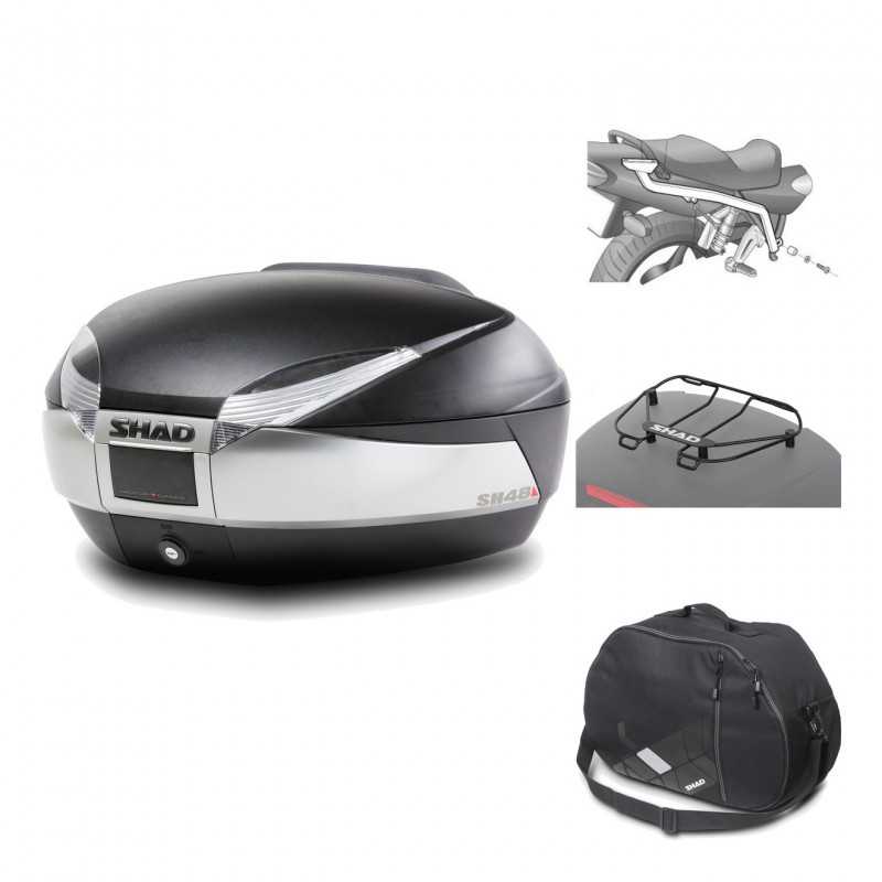 Rear trunk + mounting hardware + accessories  SH48 TITANIUM PREMIUM