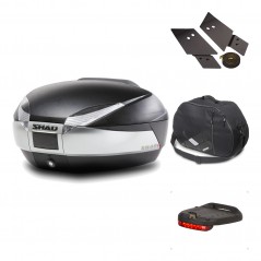 SHAD Baul trasero + herraje montaje accesorios SH48 TITANIUM PREMIUM KIT-185762