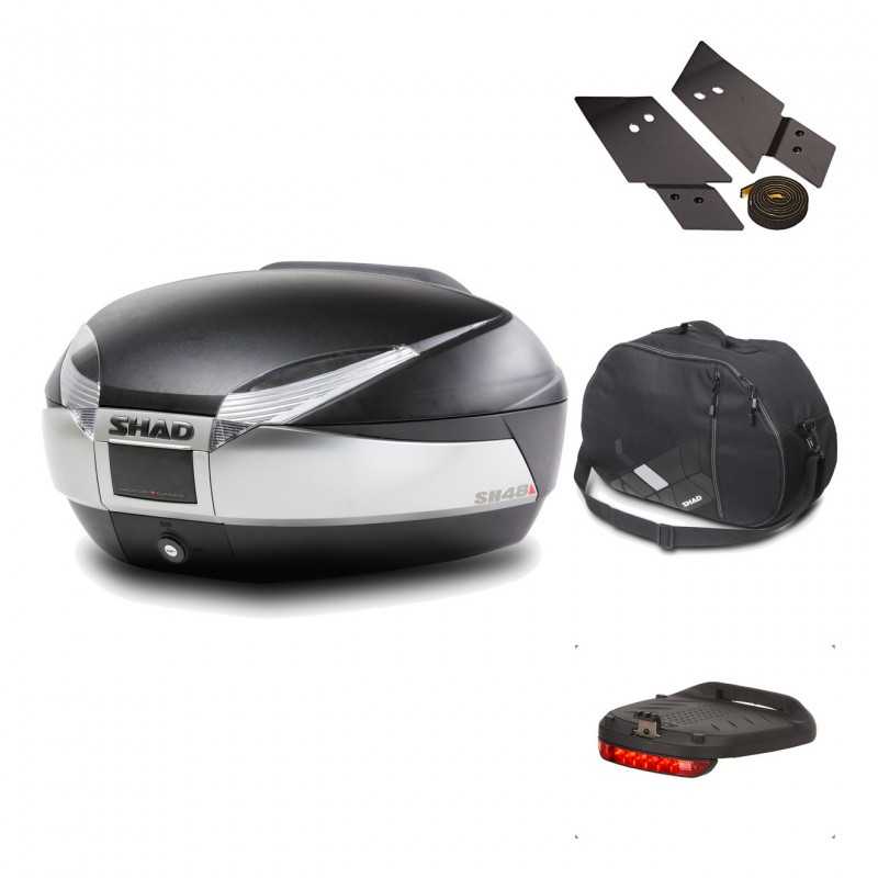 Rear trunk + mounting hardware + accessories  SH48 TITANIUM PREMIUM