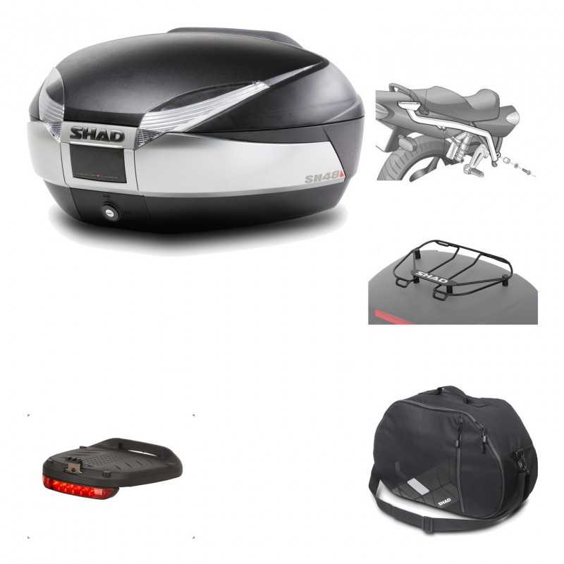 Rear trunk + mounting hardware + accessories  SH48 TITANIUM PREMIUM