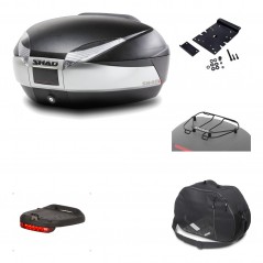 Rear trunk + mounting hardware + accessories  SH48 TITANIUM PREMIUM