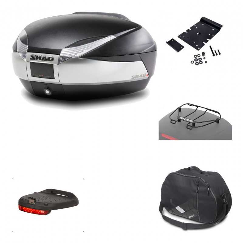 Rear trunk + mounting hardware + accessories  SH48 TITANIUM PREMIUM