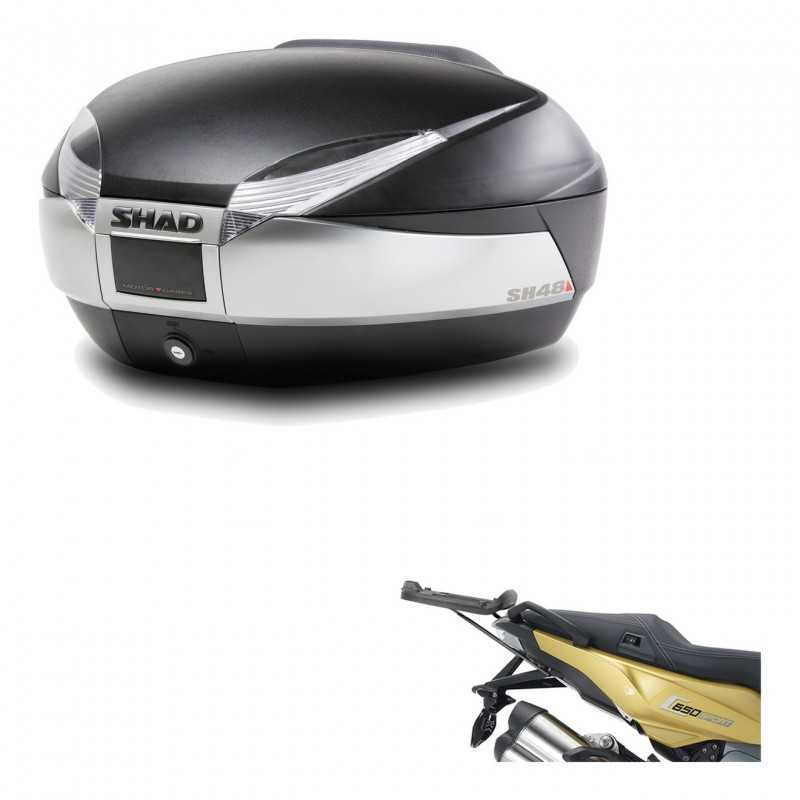 SHAD Baul trasero + herraje montaje SH48 TITANIUM PREMIUM KIT-185711