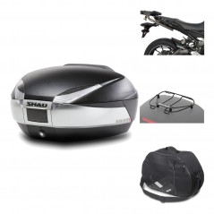 Rear trunk + mounting hardware + accessories  SH48 TITANIUM PREMIUM