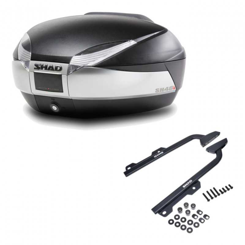 SHAD Baul trasero + herraje montaje SH48 TITANIUM PREMIUM KIT-186063