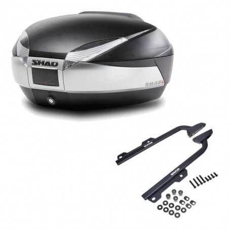 SHAD Baul trasero + herraje montaje SH48 TITANIUM PREMIUM KIT-186063