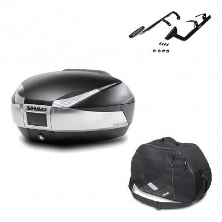Back trunk + big top fitting + internal bag SH48 TITANIUM PREMIUM