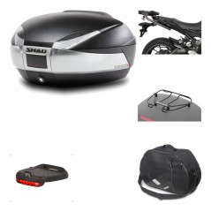 Rear trunk + mounting hardware + accessories  SH48 TITANIUM PREMIUM