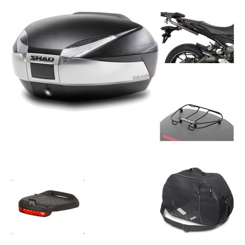 Rear trunk + mounting hardware + accessories  SH48 TITANIUM PREMIUM