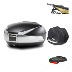SHAD Baul trasero + herraje montaje accesorios SH48 TITANIUM PREMIUM KIT-185714
