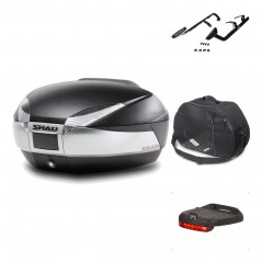 SHAD Baul trasero + herraje montaje accesorios SH48 TITANIUM PREMIUM KIT-186018