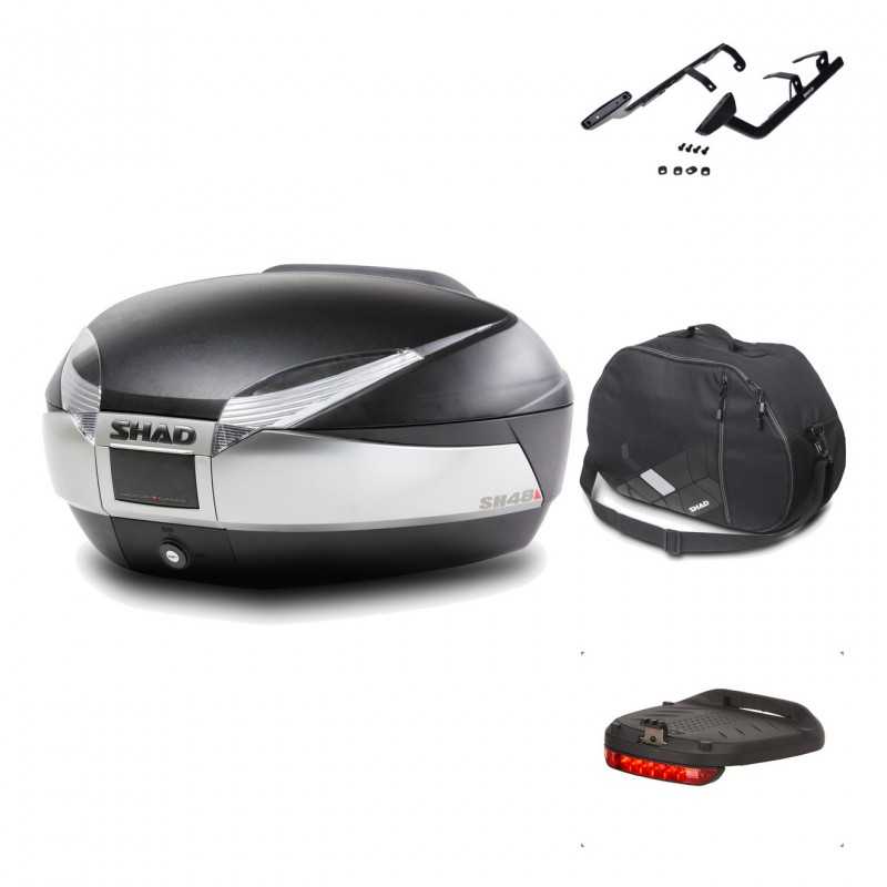 Rear trunk + mounting hardware + accessories  SH48 TITANIUM PREMIUM