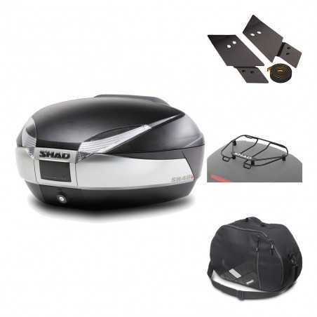 SHAD Baul trasero + herraje montaje accesorios SH48 TITANIUM PREMIUM KIT-185765