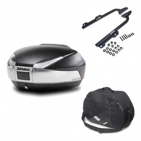 Back trunk + big top fitting + internal bag SH48 TITANIUM PREMIUM