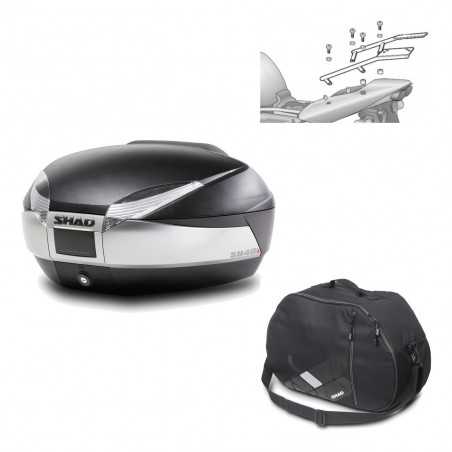 Back trunk + big top fitting + internal bag SH48 TITANIUM PREMIUM