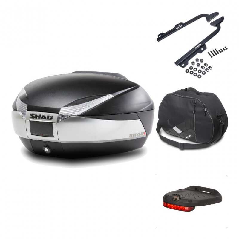 Rear trunk + mounting hardware + accessories  SH48 TITANIUM PREMIUM