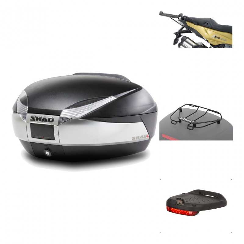 Rear trunk + mounting hardware + accessories  SH48 TITANIUM PREMIUM