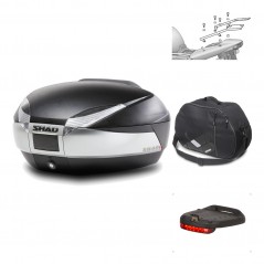 SHAD Baul trasero + herraje montaje accesorios SH48 TITANIUM PREMIUM KIT-185818