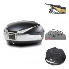 Rear trunk + mounting hardware + accessories  SH48 TITANIUM PREMIUM