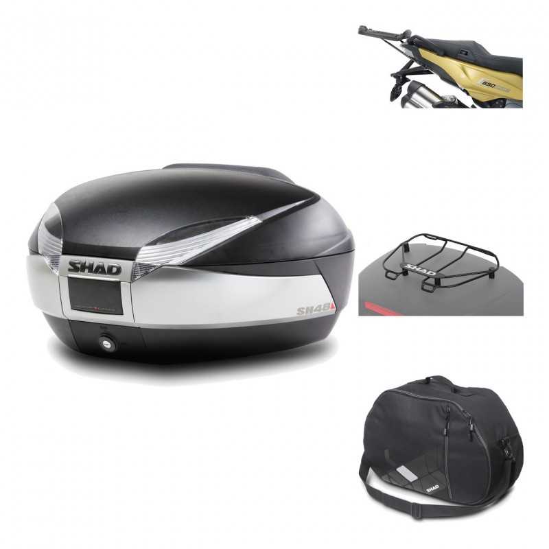 Rear trunk + mounting hardware + accessories  SH48 TITANIUM PREMIUM