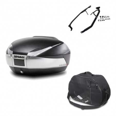 Back trunk + big top fitting + internal bag SH48 TITANIUM PREMIUM