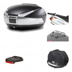 Rear trunk + mounting hardware + accessories  SH48 TITANIUM PREMIUM