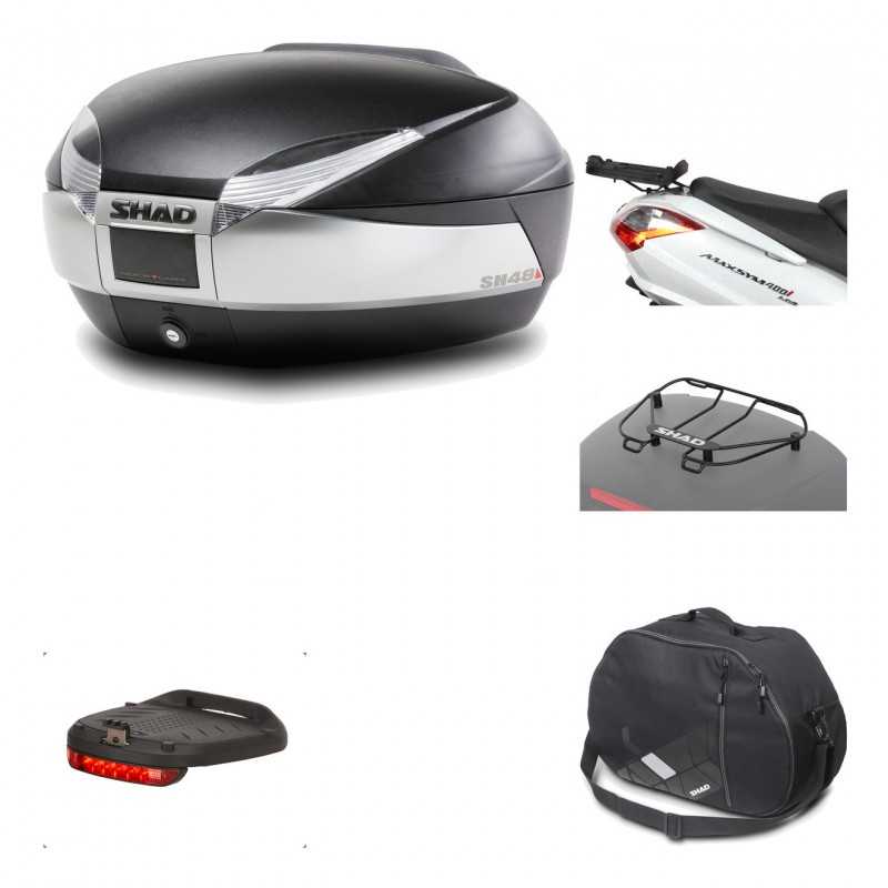 Rear trunk + mounting hardware + accessories  SH48 TITANIUM PREMIUM