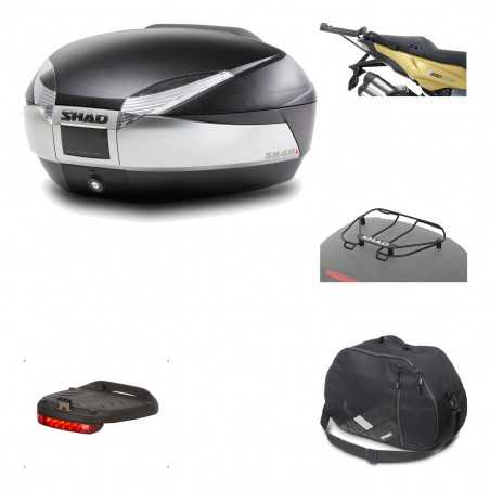 Rear trunk + mounting hardware + accessories  SH48 TITANIUM PREMIUM