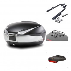 Rear trunk + mounting hardware + accessories  SH48 TITANIUM PREMIUM