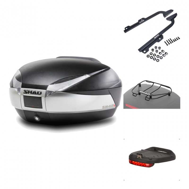 Rear trunk + mounting hardware + accessories  SH48 TITANIUM PREMIUM