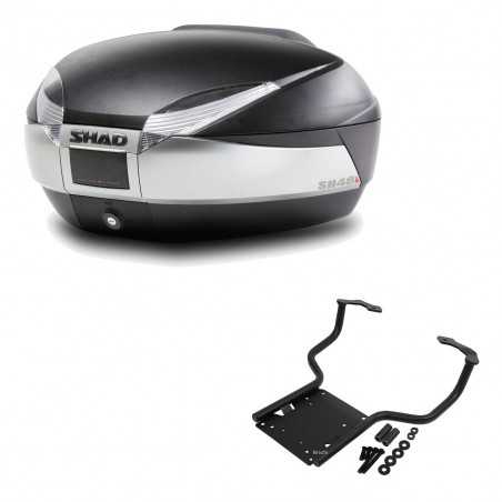 SHAD Baul trasero + herraje montaje SH48 TITANIUM PREMIUM KIT-186119