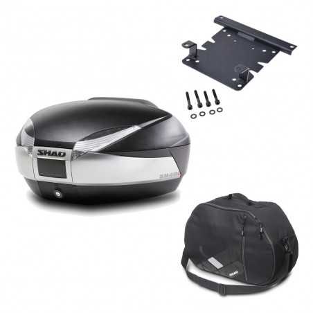Back trunk + big top fitting + internal bag SH48 TITANIUM PREMIUM