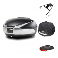 Rear trunk + mounting hardware + accessories  SH48 TITANIUM PREMIUM