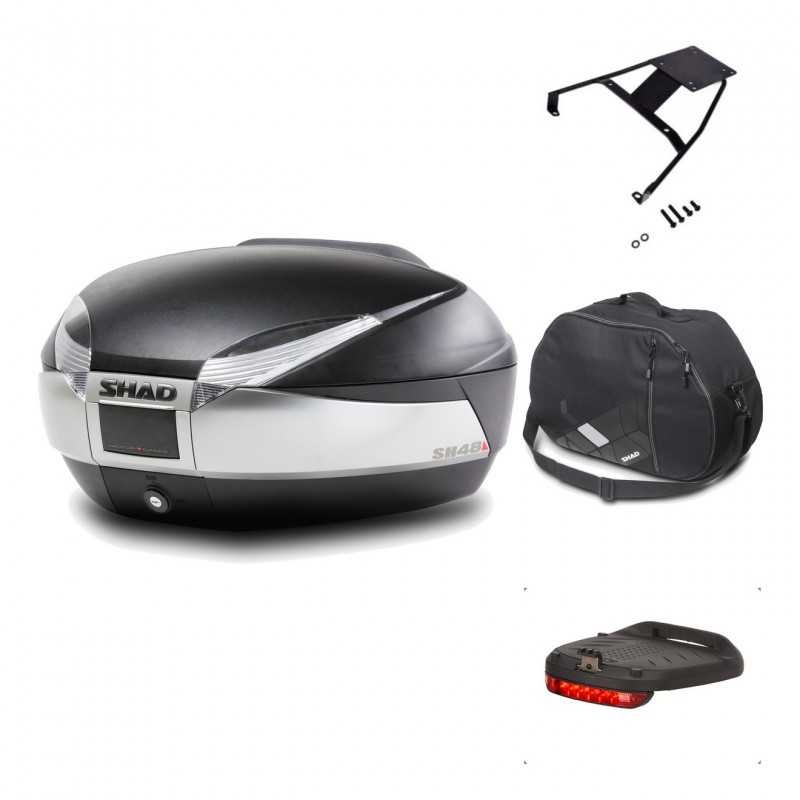 Rear trunk + mounting hardware + accessories  SH48 TITANIUM PREMIUM