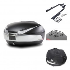 Rear trunk + mounting hardware + accessories  SH48 TITANIUM PREMIUM