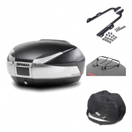 SHAD Baul trasero + herraje montaje accesorios SH48 TITANIUM PREMIUM KIT-186069