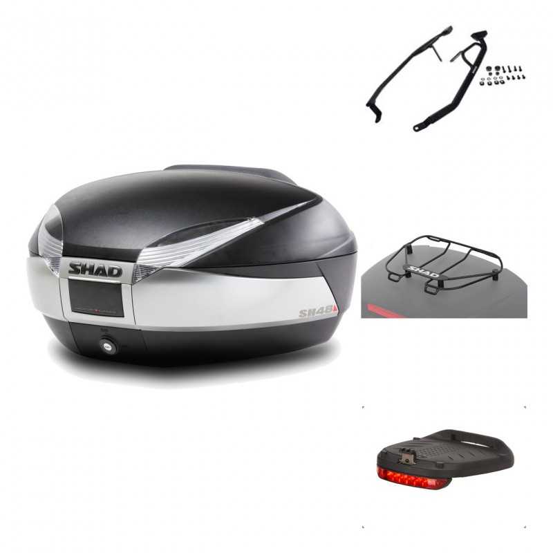 Rear trunk + mounting hardware + accessories  SH48 TITANIUM PREMIUM
