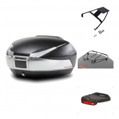 SHAD Baul trasero + herraje montaje accesorios SH48 TITANIUM PREMIUM KIT-185868