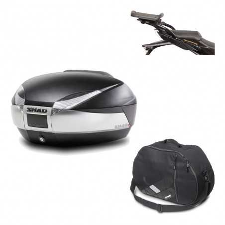 SHAD Baul trasero + herraje montaje bolsa interna SH48 TITANIUM PREMIUM KIT-185969