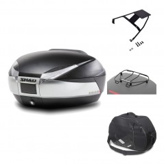 Rear trunk + mounting hardware + accessories  SH48 TITANIUM PREMIUM
