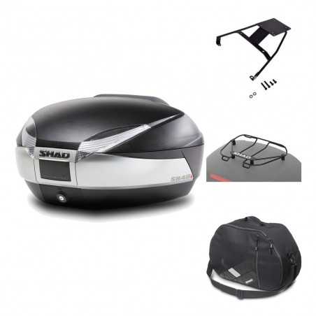 SHAD Baul trasero + herraje montaje accesorios SH48 TITANIUM PREMIUM KIT-185869