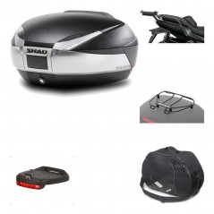 Rear trunk + mounting hardware + accessories  SH48 TITANIUM PREMIUM