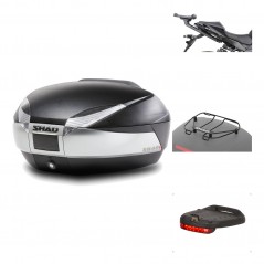 SHAD Baul trasero + herraje montaje accesorios SH48 TITANIUM PREMIUM KIT-186420