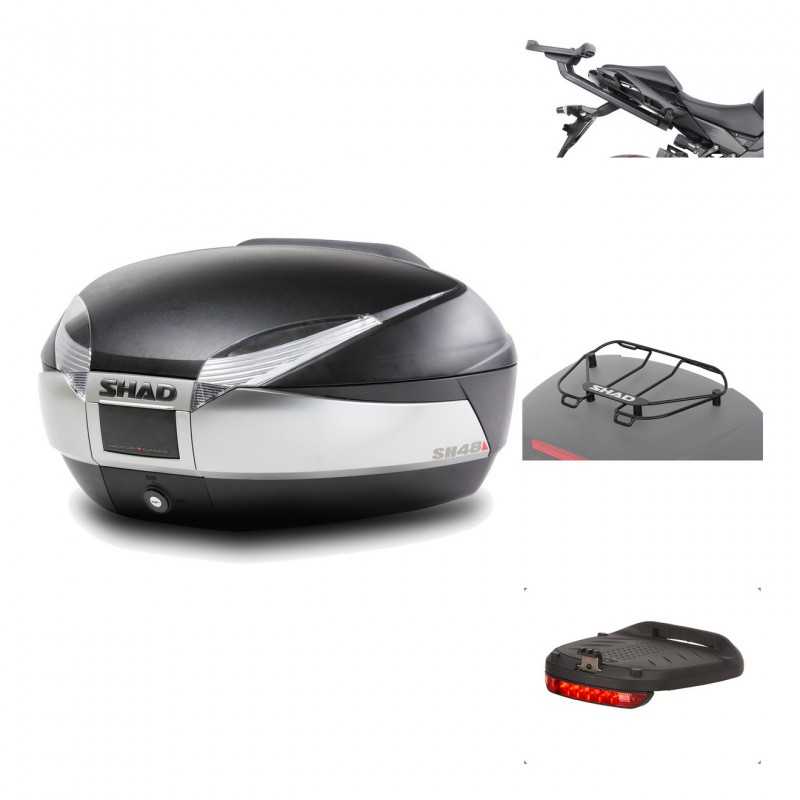 Rear trunk + mounting hardware + accessories  SH48 TITANIUM PREMIUM