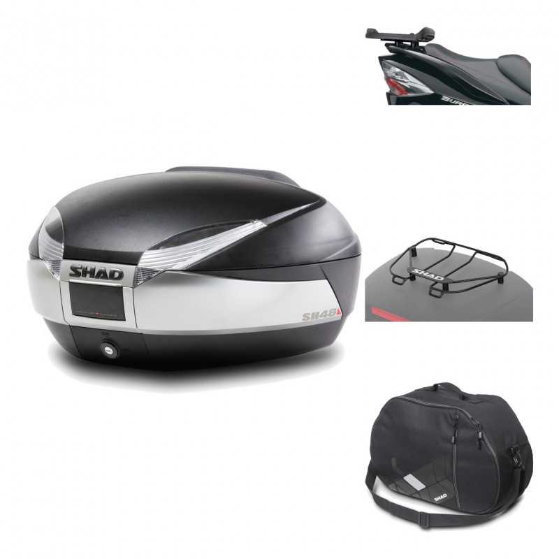 Rear trunk + mounting hardware + accessories  SH48 TITANIUM PREMIUM
