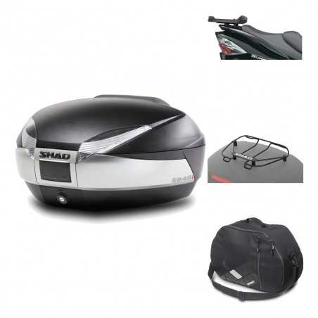 SHAD Baul trasero + herraje montaje accesorios SH48 TITANIUM PREMIUM KIT-186221