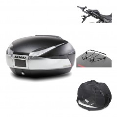 Rear trunk + mounting hardware + accessories  SH48 TITANIUM PREMIUM