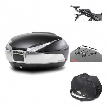 SHAD Baul trasero + herraje montaje accesorios SH48 TITANIUM PREMIUM KIT-186421
