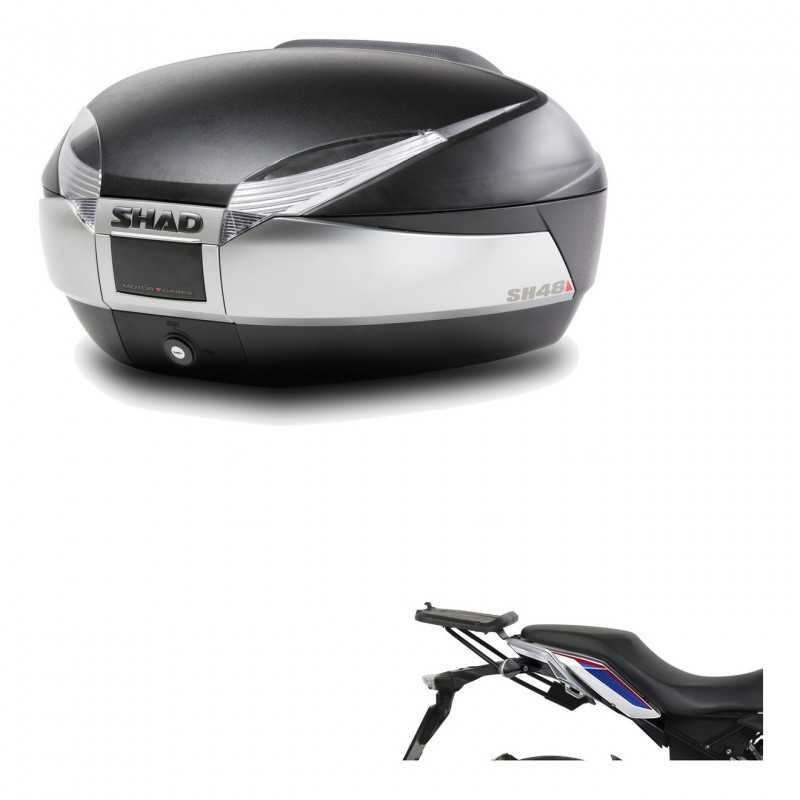 SHAD Baul trasero + herraje montaje SH48 TITANIUM PREMIUM KIT-186271